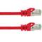 Cat ethernet-netwerkkabel. 8.1 S/FTP 0.25 m rood