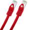 Cat ethernet-netwerkkabel. 8.1 S/FTP 0.25 m rood