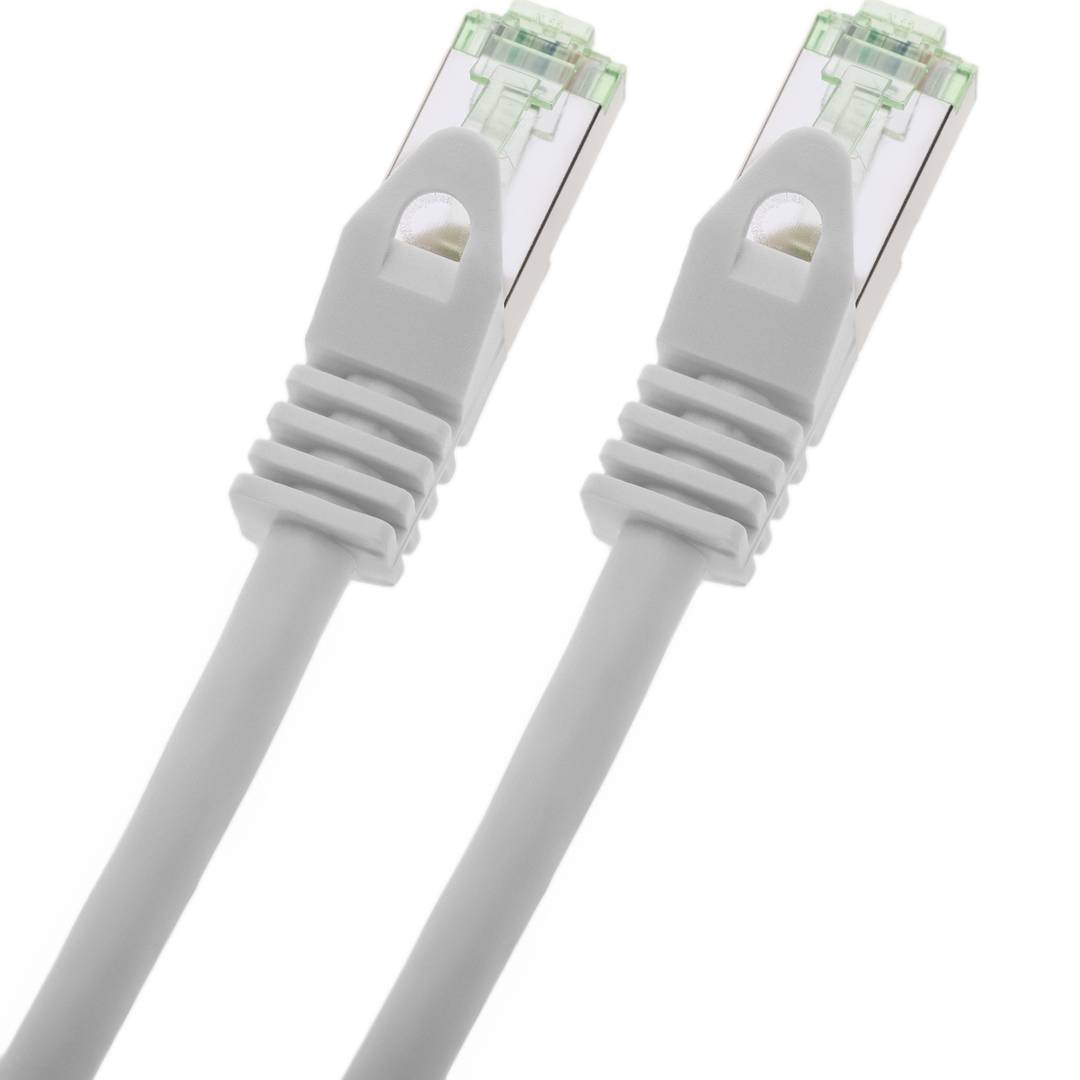 Cat ethernet-netwerkkabel. 8.1 S/FTP 0.25 m witte kleur