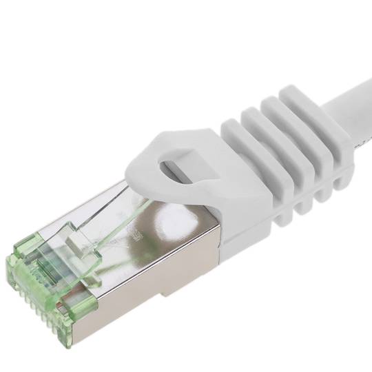 Cat ethernet-netwerkkabel. 8.1 S/FTP 0.25 m witte kleur