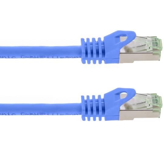 Cable de xarxa ethernet Cat. 8.1 S/FTP de 0.5 m de color blau