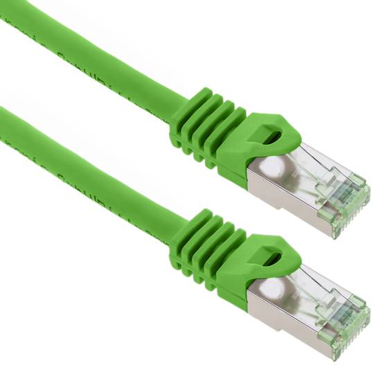 Cat ethernet network cable. 8.1 S/FTP 0.5 m green