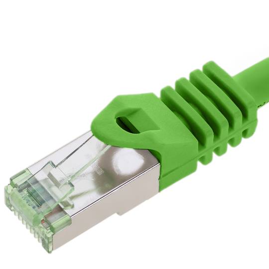 Cat ethernet network cable. 8.1 S/FTP 0.5 m green