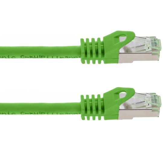 Cat ethernet network cable. 8.1 S/FTP 0.5 m green