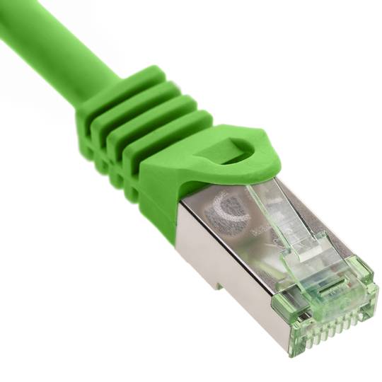 Cat ethernet network cable. 8.1 S/FTP 0.5 m green