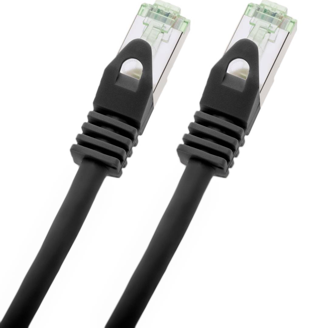 Cable de xarxa ethernet Cat. 8.1 S/FTP de 3 m de color negre