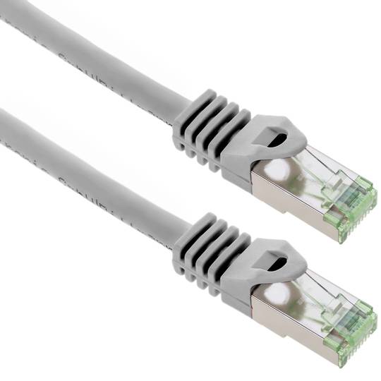 Cabo de rede Ethernet Cat. 8.1 S/FTP 3m Cinzento