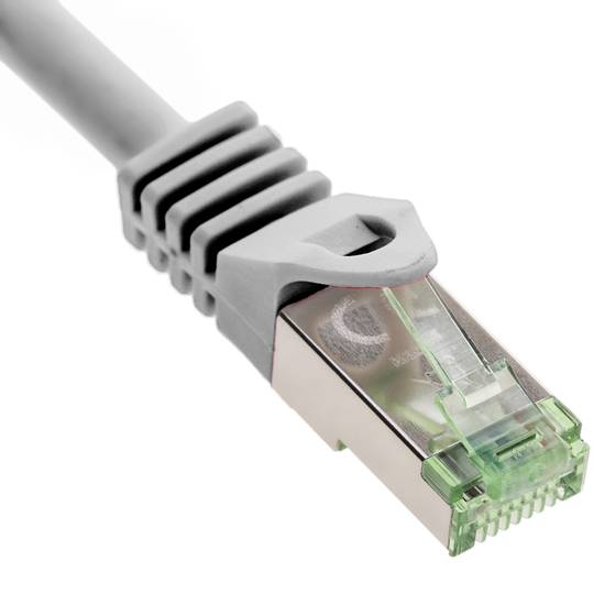 Cabo de rede Ethernet Cat. 8.1 S/FTP 3m Cinzento