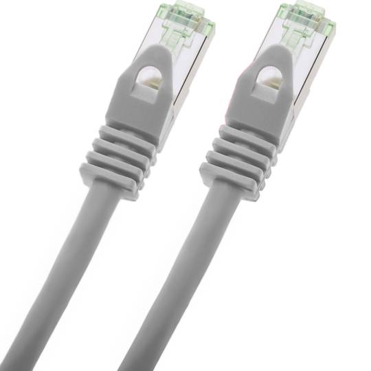 Cabo de rede Ethernet Cat. 8.1 S/FTP 3m Cinzento