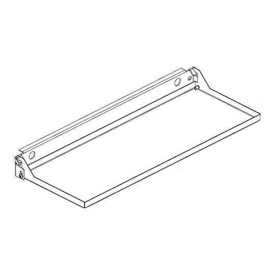 Foldable tray for keyboard 180mm 1U for rack19