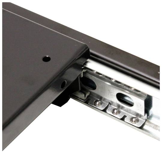 Telescopic tray for rack19 1U and bottom 350mm 375-620mm