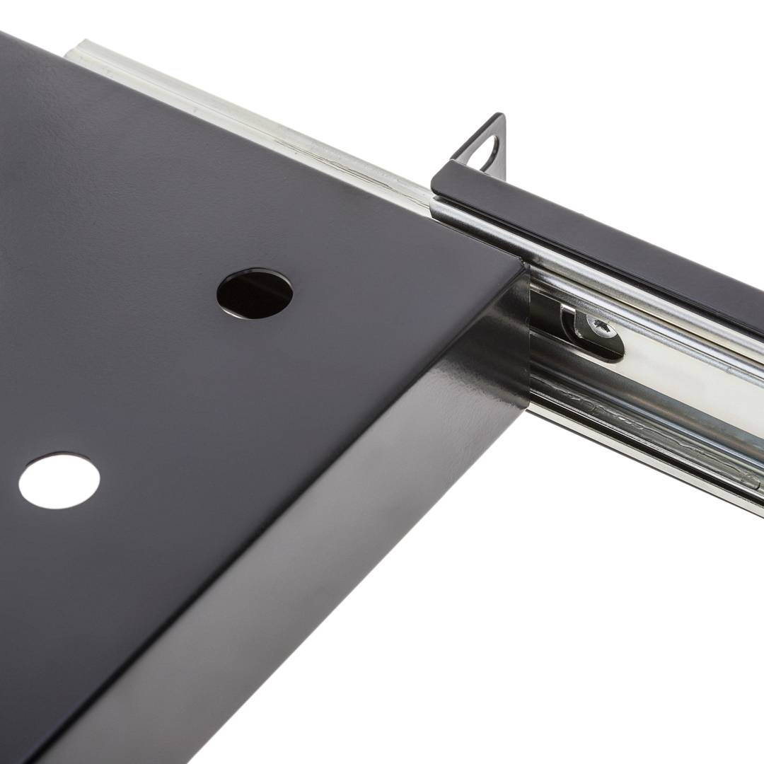 Teleskopablage für Rack19 1U und unten 280mm 280-450mm