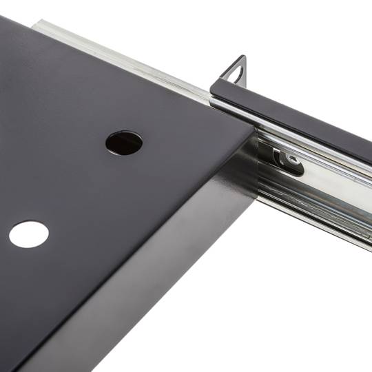 Teleskopablage für Rack19 1U und unten 280mm 280-450mm