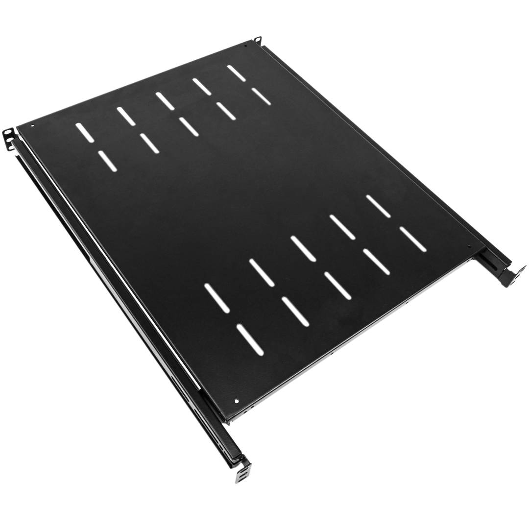 RackMatic Server rack tray shelf 550 mm 1U depth adjustable 490-610 mm