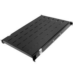 1U Black 22 1/16 Deep Sliding Rack Tray with Universal Fixing