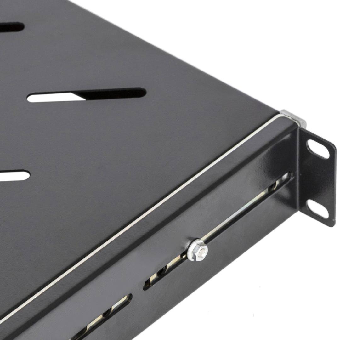 Bandeja telescópica ajustable para armario rack 19