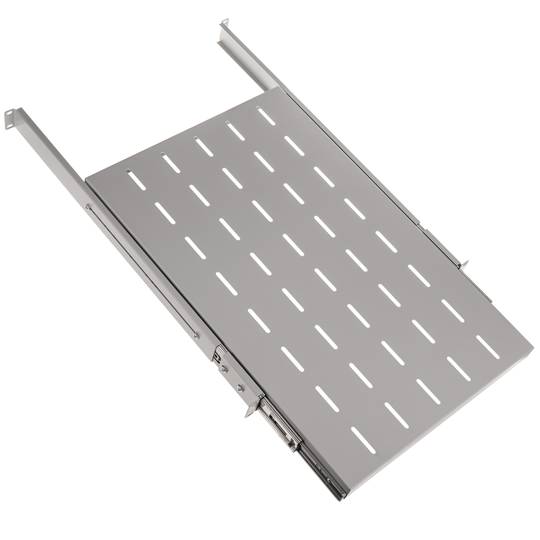 Plateau télescopique réglable pour armoire rack 1U 19