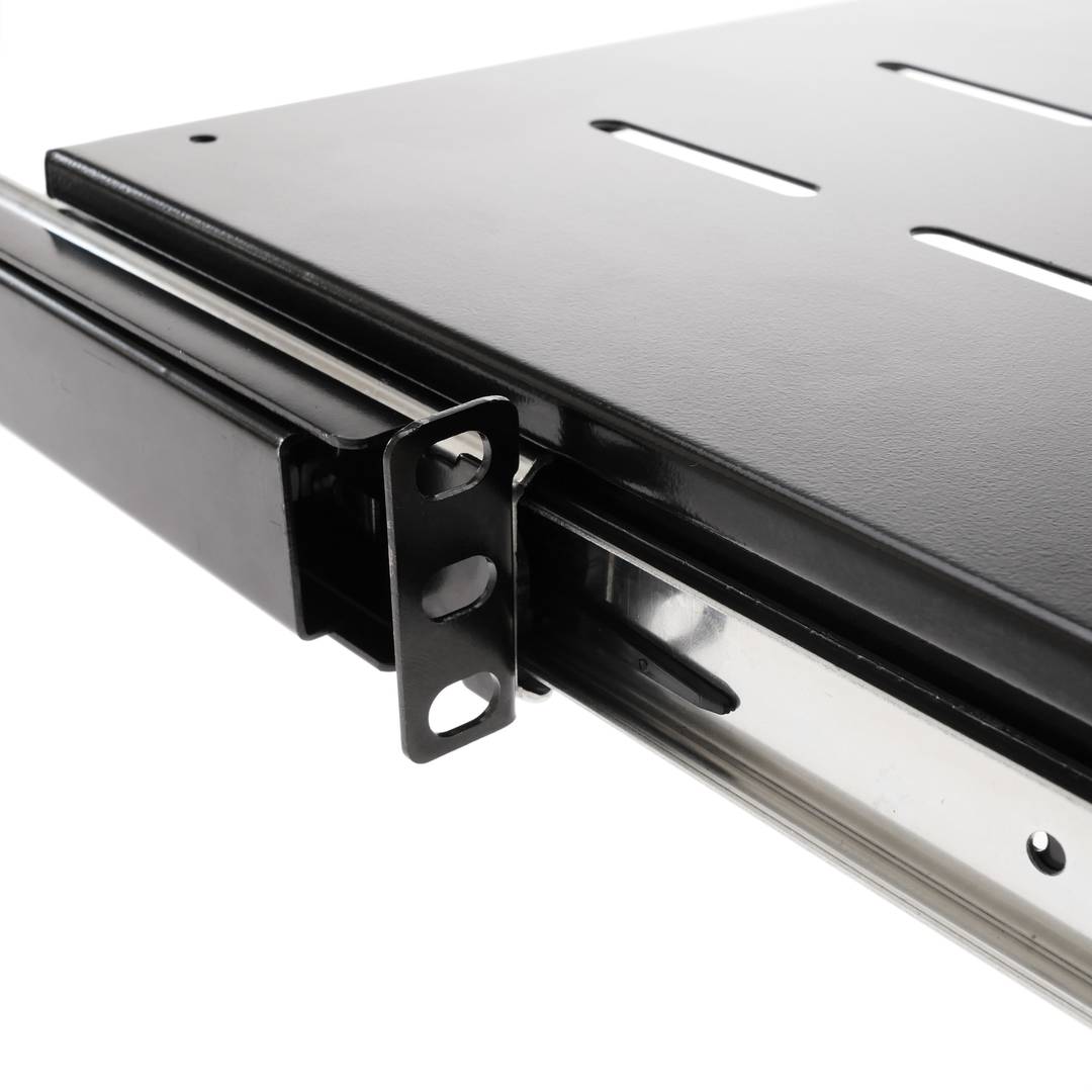 Bandeja telescópica para Rack 19 de 1U y fondo 350mm 375-645mm para teclado