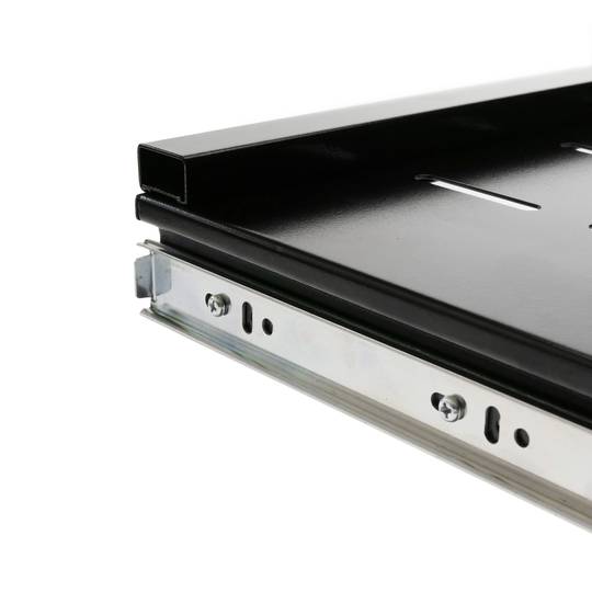 Bandeja telescópica para Rack 19 de 1U y fondo 350mm 375-645mm para teclado