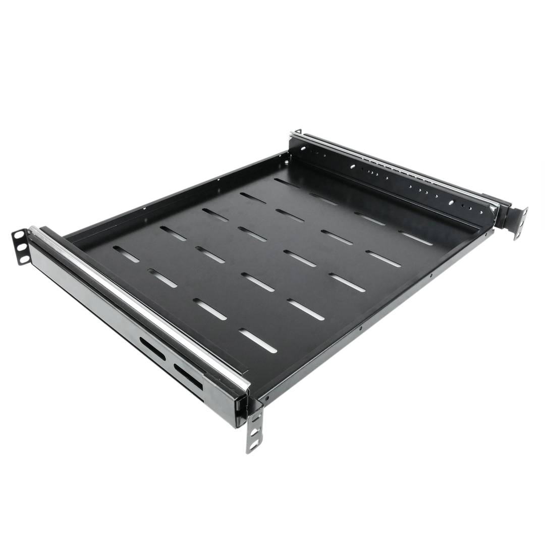 Bandeja telescópica para Rack 19 de 1U y fondo 350mm 375-645mm para teclado