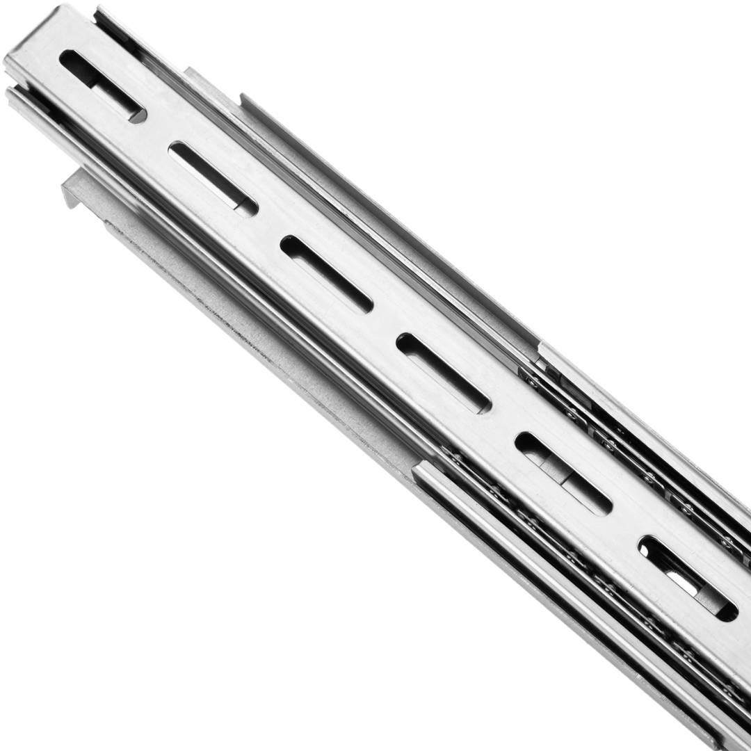 Calhas laterais telescópicas extensíveis de 665 mm para caixas de rack 19