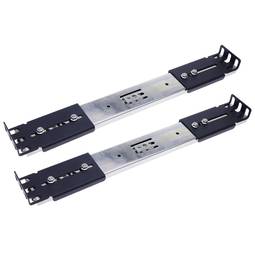 Guides latéraux télescopiques de 350 mm extensibles pour une boîte de rack IPC de 19"