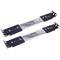 Guides latéraux télescopiques de 350 mm extensibles pour une boîte de rack IPC de 19