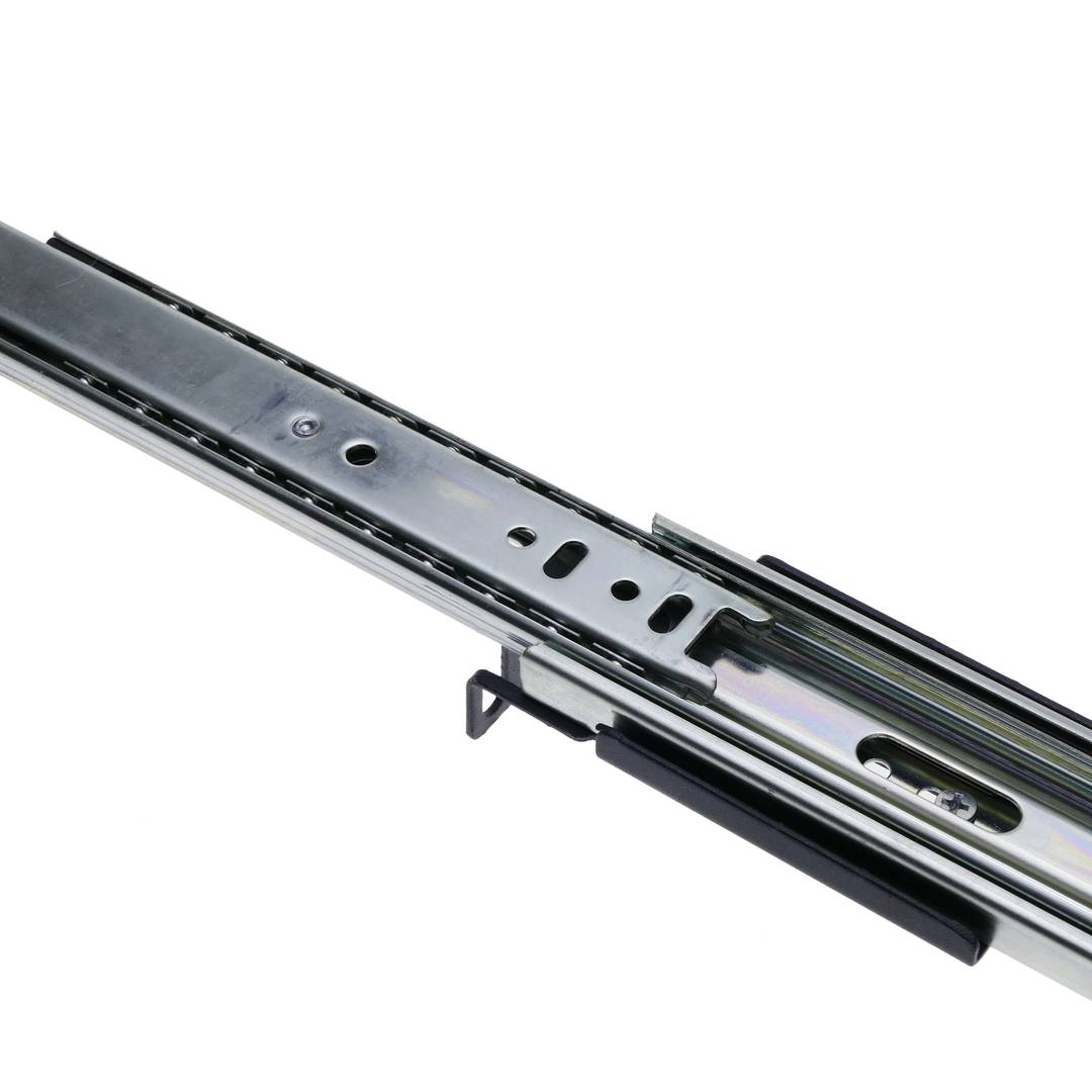 Guides latéraux télescopiques de 350 mm extensibles pour une boîte de rack IPC de 19
