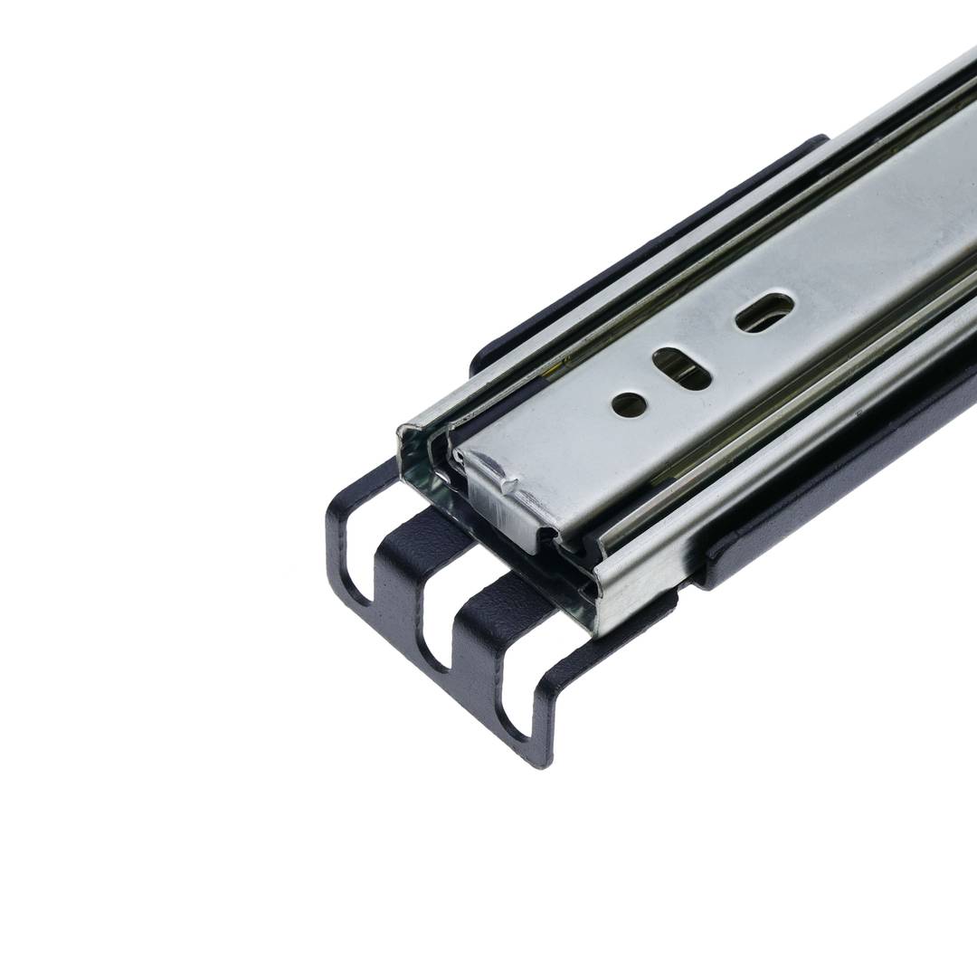 Guides latéraux télescopiques de 350 mm extensibles pour une boîte de rack IPC de 19