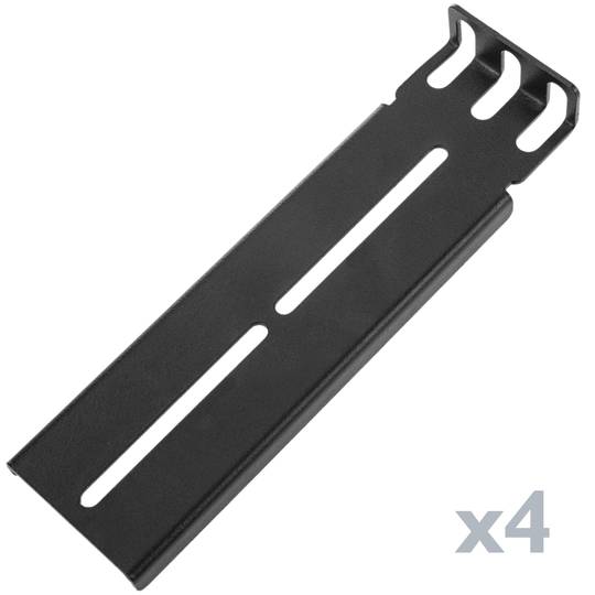 Guías laterales telescópicas de 450 mm extensibles para caja rack 19