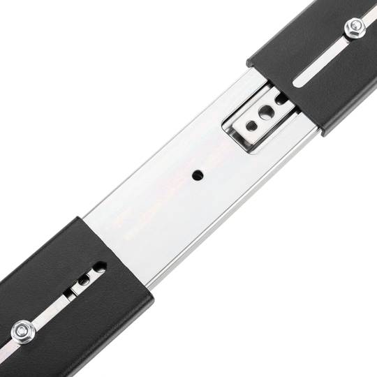 Guías laterales telescópicas de 450 mm extensibles para caja rack 19