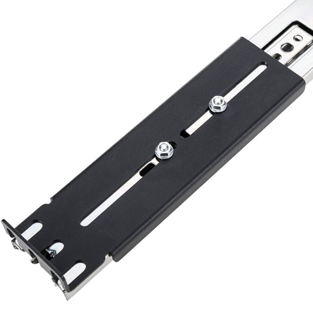 Guides latéraux télescopiques de 500 mm extensibles pour une boîte de rack IPC de 19