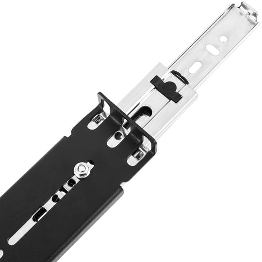 Guides latéraux télescopiques de 500 mm extensibles pour une boîte de rack IPC de 19