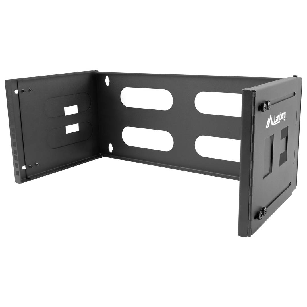 Estructura rack mural de 4U configurable en profundidad para instalación en pared Lanberg FB01-5404-10B)