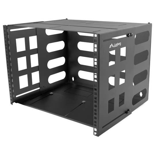 Lanberg FB01-5408-10B 8U Depth Configurable Wall Mount Rack