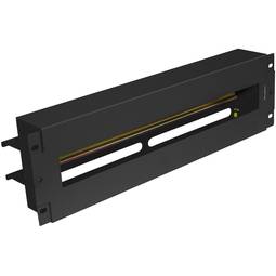 Panneau de distribution électrique noir 3U 19" DIN TS-35 AK-VDP103-B