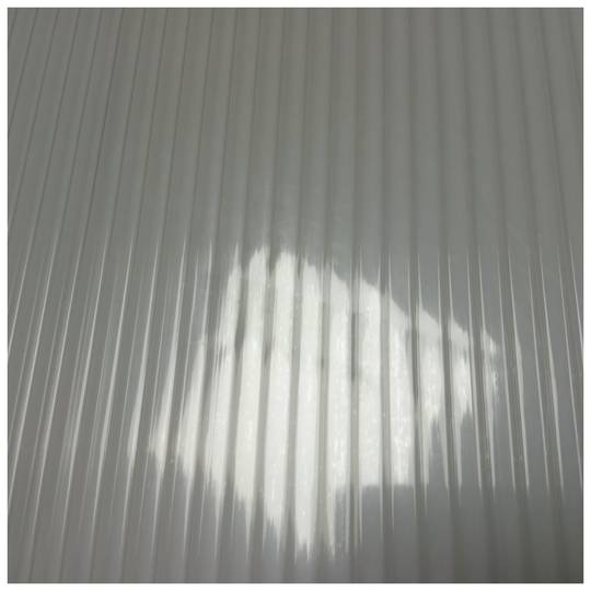 Auvent de protection 100x60 cm transparent. Auvent pour portes et fenêtres avec support blanc