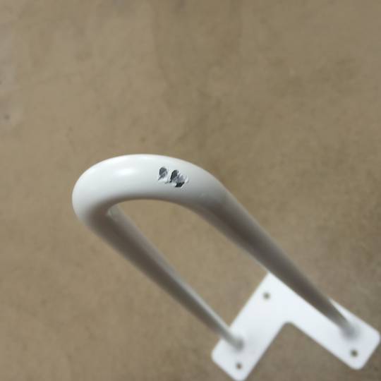 Nogi do stołu i mebli Nogi stalowe 2 pręty 41 cm białe 4-pak