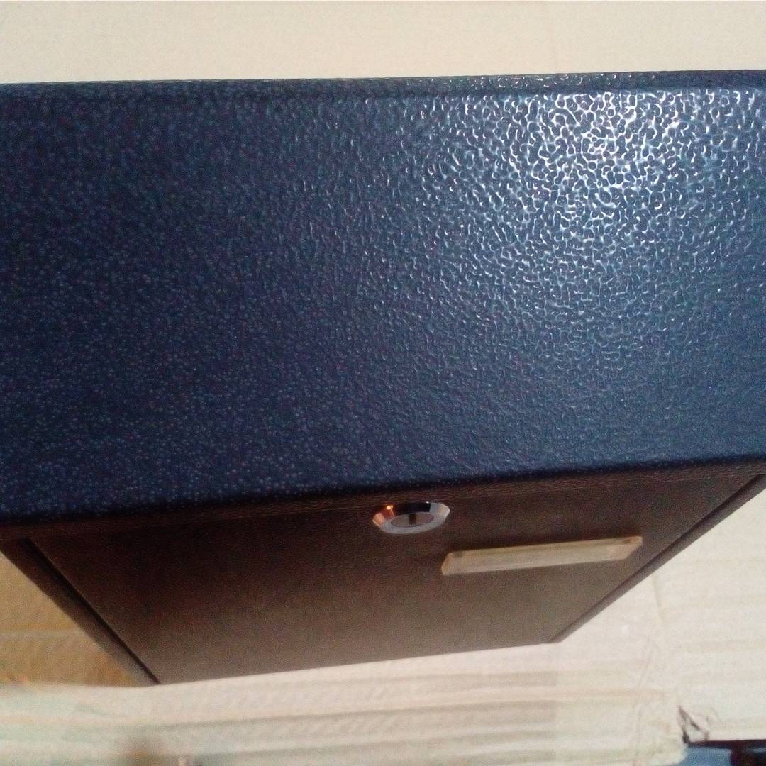 Caixa de correio de metal para cartas e correio, preto 235 x 75 x 315 mm