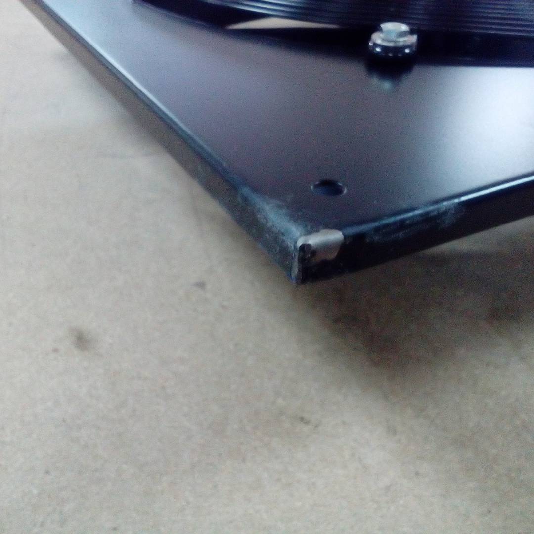 500 mm Wand-Luftabzug für Industrielüftung 1350 U/min quadratisch 665x665x95 mm