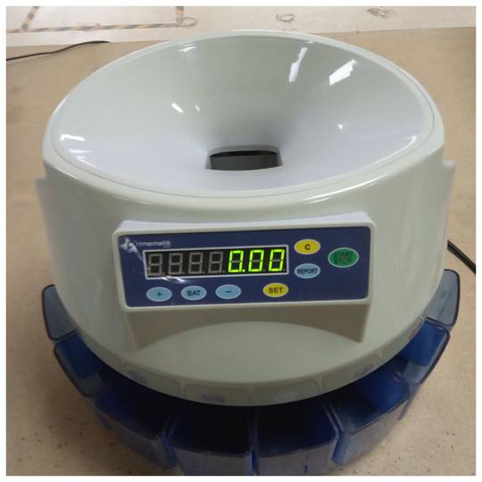 Muntteller met automatische sorteerder voor Euro DB360