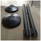 Divider post 2 units black with 3 m extensible tape 320 x 63 x 910 mm