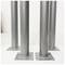 Peus rodons per a taula i moble. Potes en acer gris de 75cm 4-pack