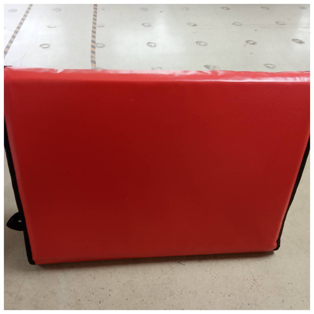 Saco isotérmico 50 x 39 x 39 cm vermelho para entrega de encomendas de comida de moto e bicicleta