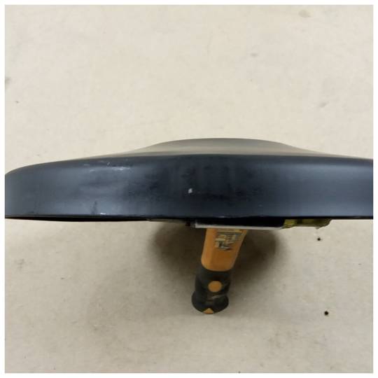 Poste separador 2 unidades preto com fita extensível de 2 m 320 x 63 x 910 mm