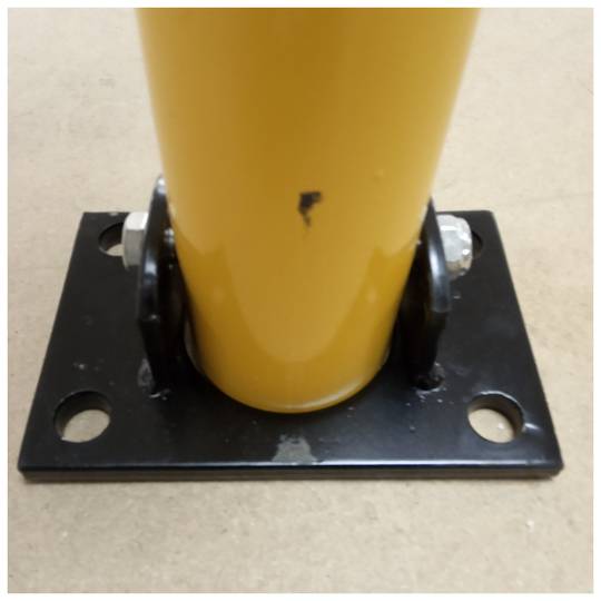 Słupek stalowy składany słupek składany z zamkiem 76x700mm
