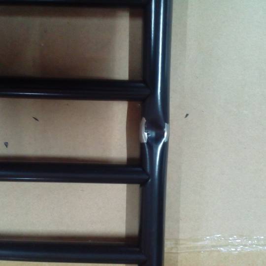 Perchero metálico para recibidor con zapatero y con 18 colgadores negro