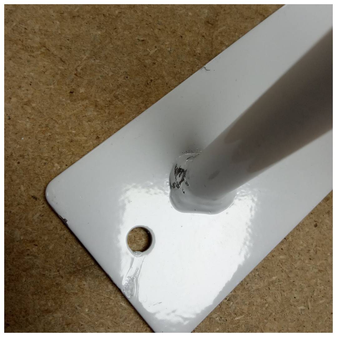 Peus per a taula 2 varetes 20cm 4-pack blanc