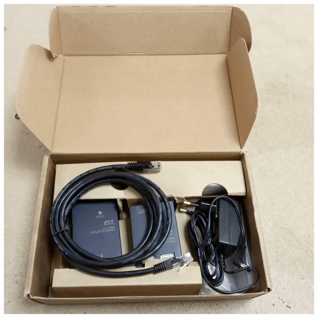 Extensor multiplicador de cabo USB 2.0 para 4 portas USB por cabo de rede UTP de até 200m