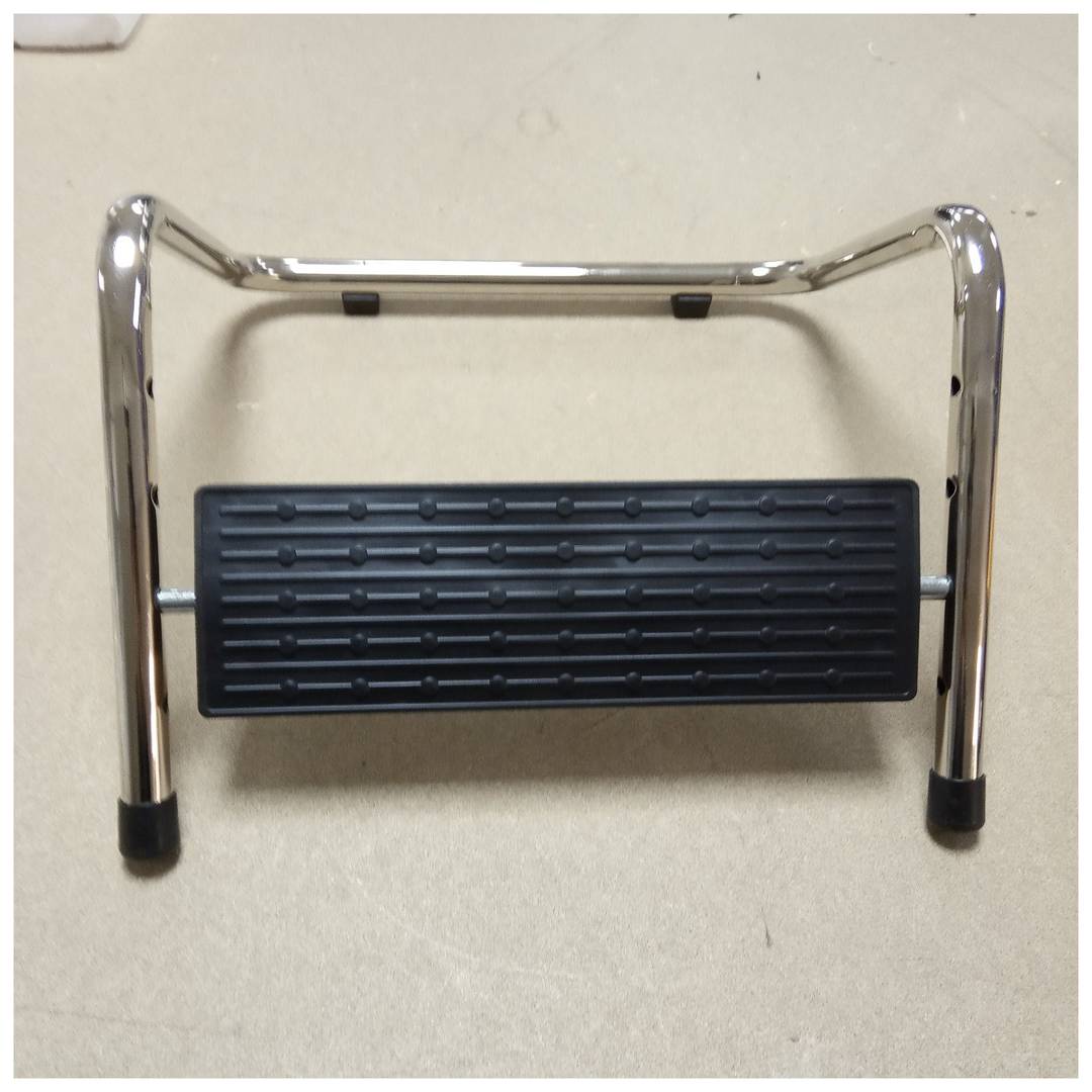 Schwarze Kunststoff verstellbare Plattformfußstütze 278 x 88 mm 4 Stufen